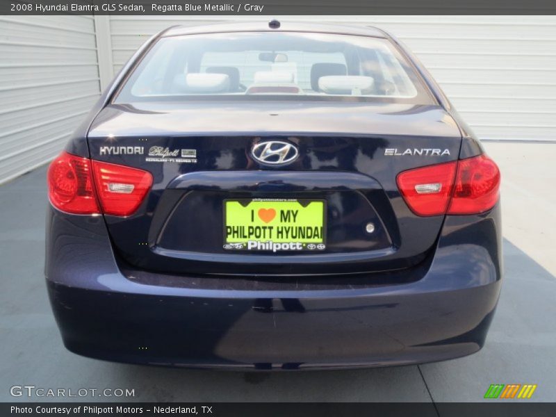 Regatta Blue Metallic / Gray 2008 Hyundai Elantra GLS Sedan