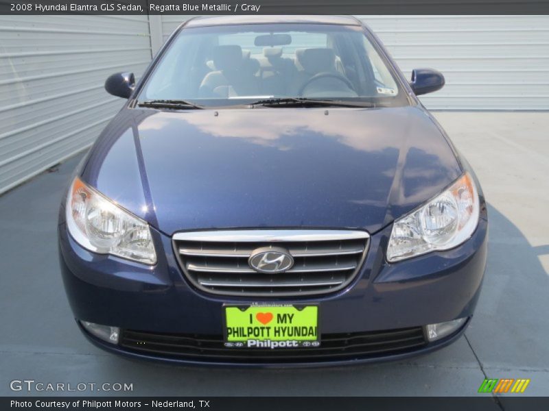 Regatta Blue Metallic / Gray 2008 Hyundai Elantra GLS Sedan
