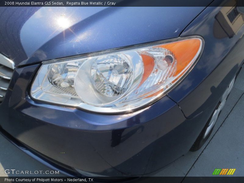 Regatta Blue Metallic / Gray 2008 Hyundai Elantra GLS Sedan