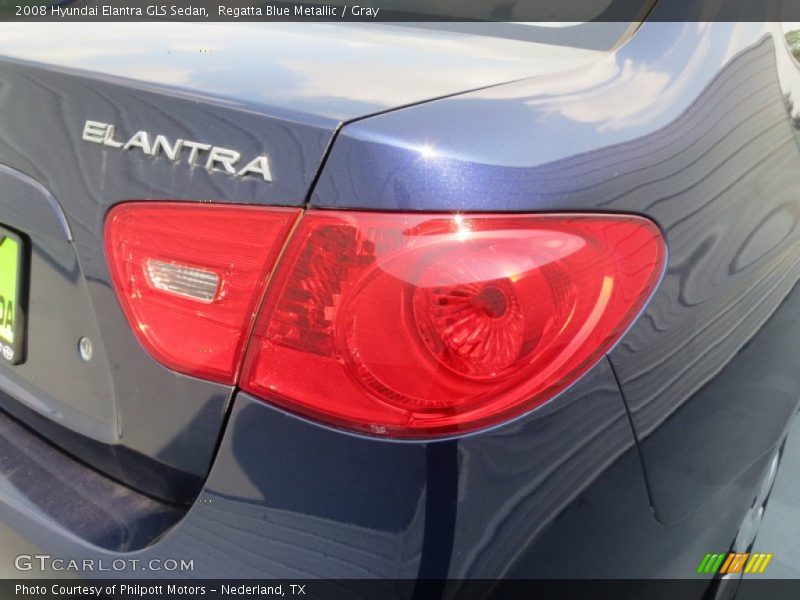 Regatta Blue Metallic / Gray 2008 Hyundai Elantra GLS Sedan