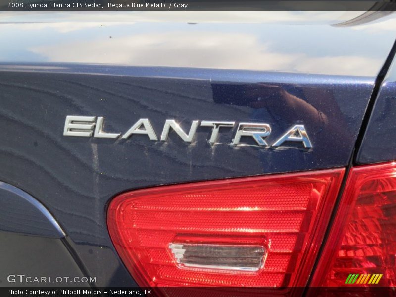 Regatta Blue Metallic / Gray 2008 Hyundai Elantra GLS Sedan