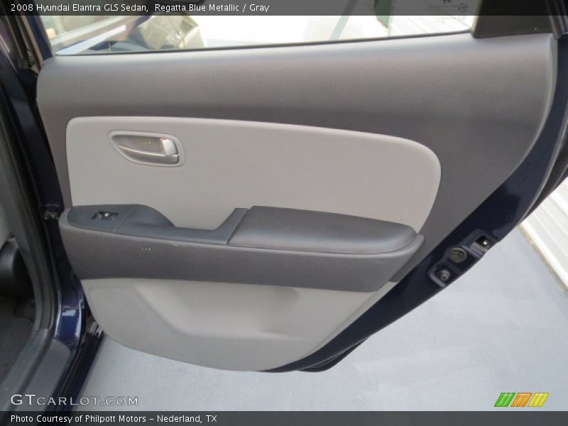Regatta Blue Metallic / Gray 2008 Hyundai Elantra GLS Sedan