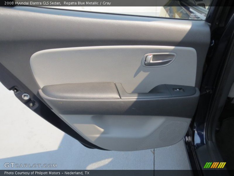 Regatta Blue Metallic / Gray 2008 Hyundai Elantra GLS Sedan