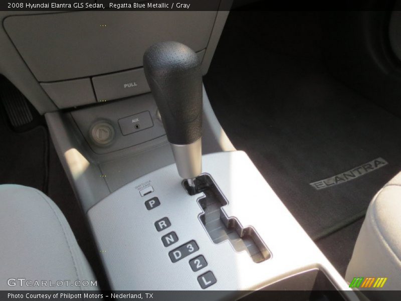 Regatta Blue Metallic / Gray 2008 Hyundai Elantra GLS Sedan