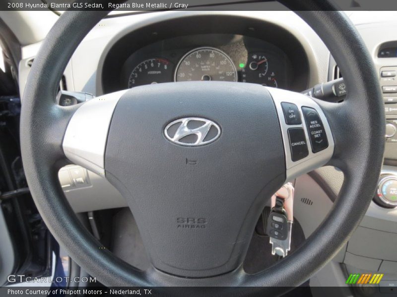 Regatta Blue Metallic / Gray 2008 Hyundai Elantra GLS Sedan