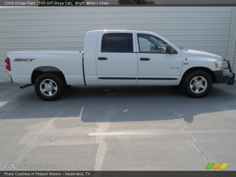 Bright White / Khaki 2008 Dodge Ram 1500 SXT Mega Cab