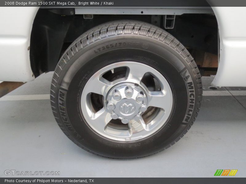 Bright White / Khaki 2008 Dodge Ram 1500 SXT Mega Cab