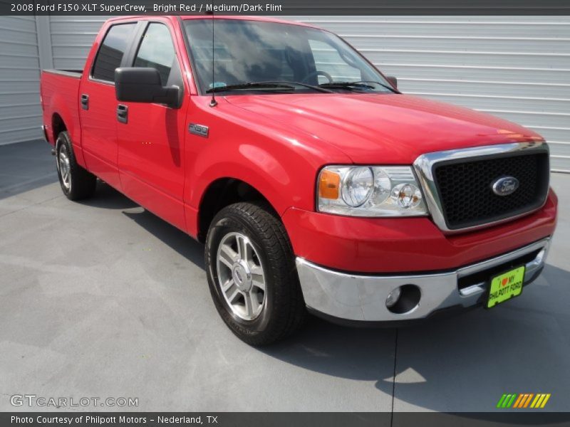 Bright Red / Medium/Dark Flint 2008 Ford F150 XLT SuperCrew