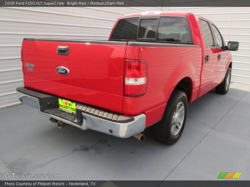Bright Red / Medium/Dark Flint 2008 Ford F150 XLT SuperCrew