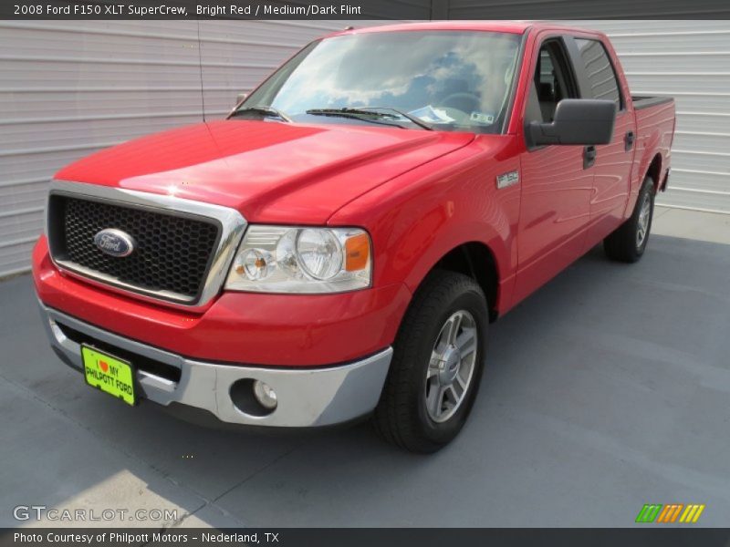 Bright Red / Medium/Dark Flint 2008 Ford F150 XLT SuperCrew