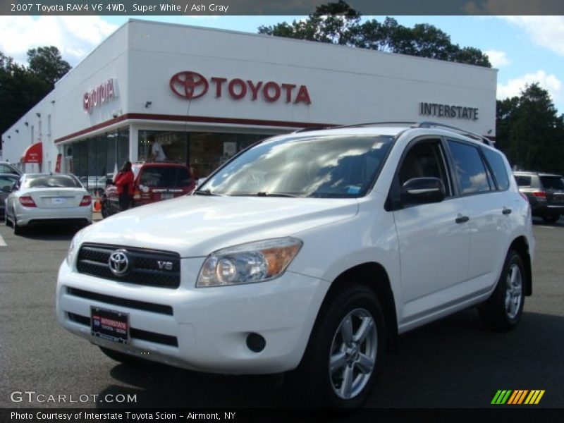 Super White / Ash Gray 2007 Toyota RAV4 V6 4WD