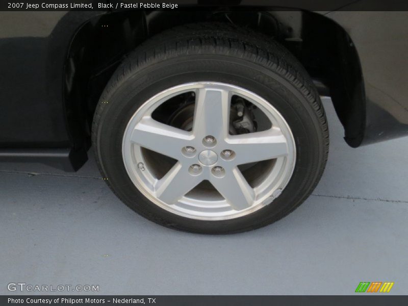 Black / Pastel Pebble Beige 2007 Jeep Compass Limited