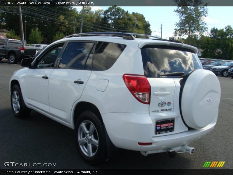Super White / Ash Gray 2007 Toyota RAV4 V6 4WD
