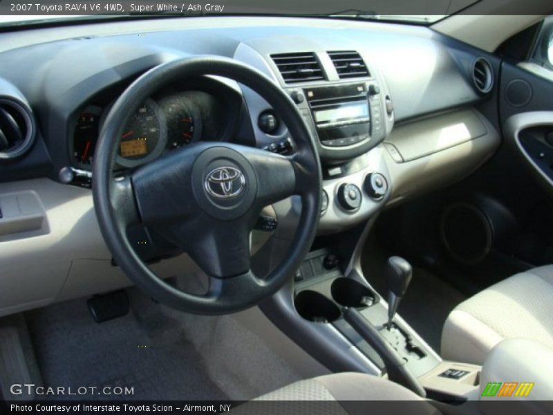 Super White / Ash Gray 2007 Toyota RAV4 V6 4WD