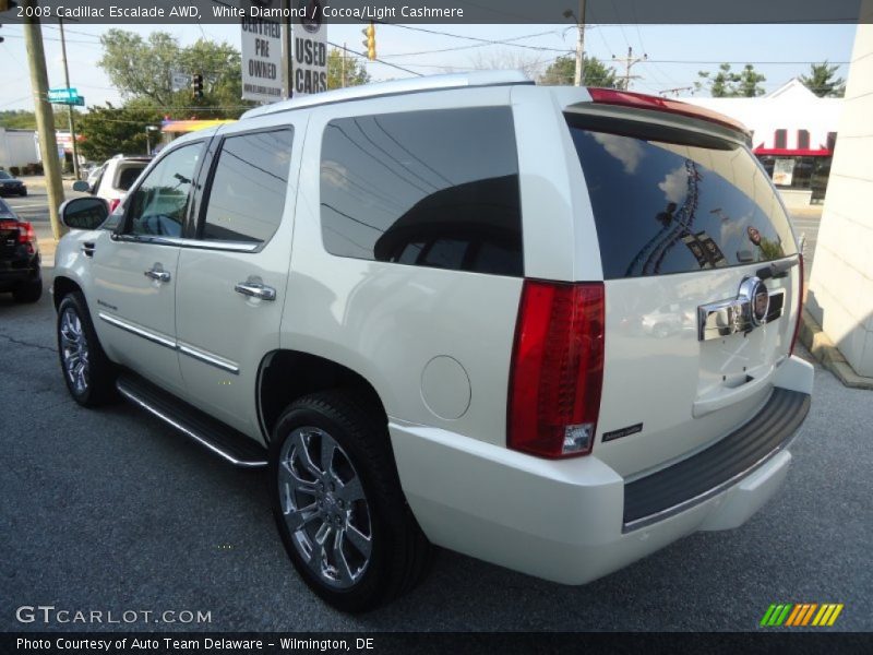 White Diamond / Cocoa/Light Cashmere 2008 Cadillac Escalade AWD