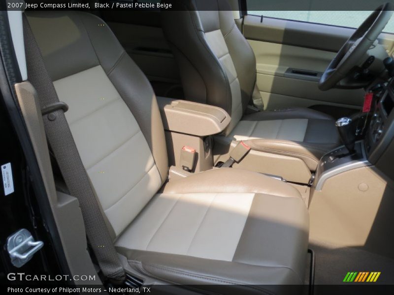 Black / Pastel Pebble Beige 2007 Jeep Compass Limited