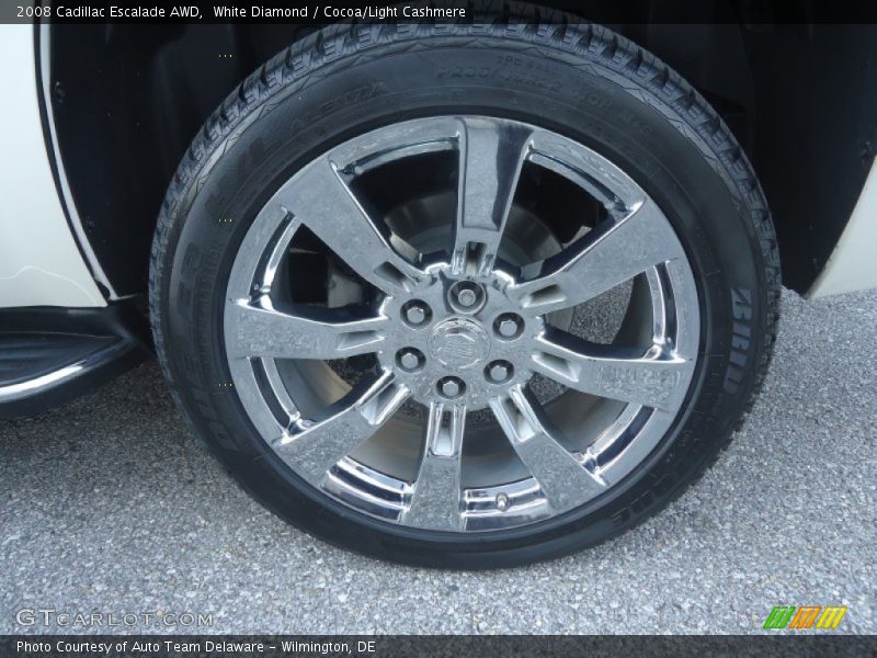 White Diamond / Cocoa/Light Cashmere 2008 Cadillac Escalade AWD