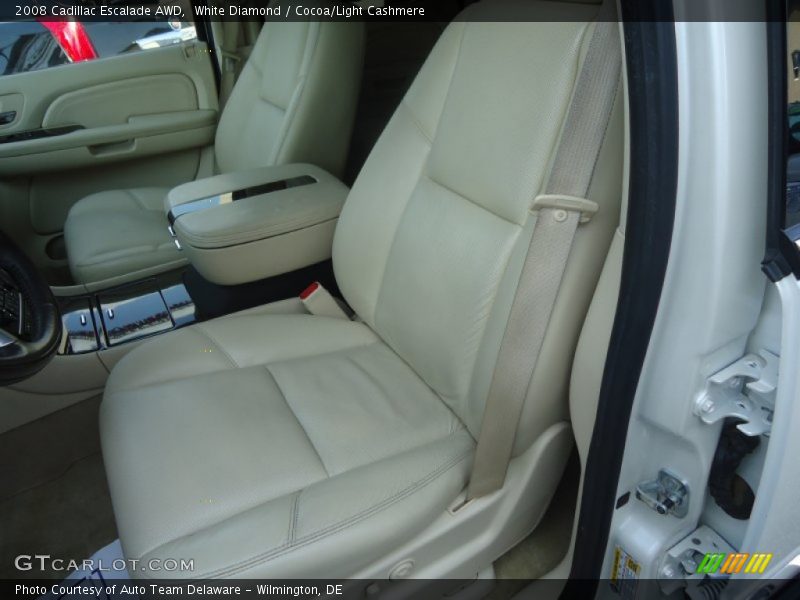 White Diamond / Cocoa/Light Cashmere 2008 Cadillac Escalade AWD