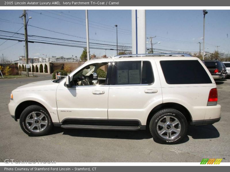 Ivory Parchment Tri-Coat / Camel 2005 Lincoln Aviator Luxury AWD