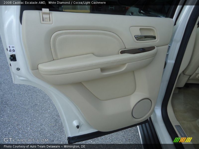 White Diamond / Cocoa/Light Cashmere 2008 Cadillac Escalade AWD