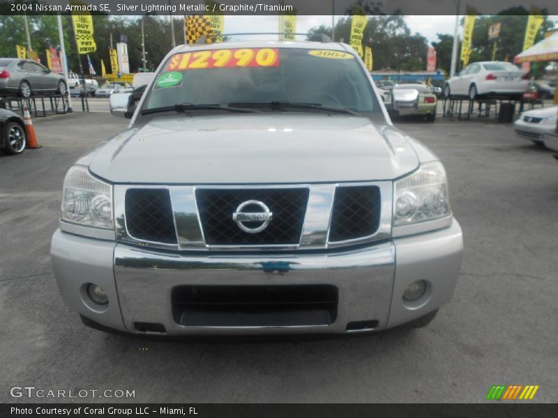 Silver Lightning Metallic / Graphite/Titanium 2004 Nissan Armada SE