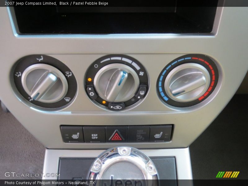 Black / Pastel Pebble Beige 2007 Jeep Compass Limited