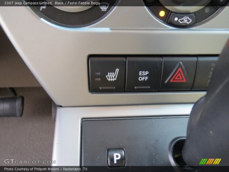 Black / Pastel Pebble Beige 2007 Jeep Compass Limited