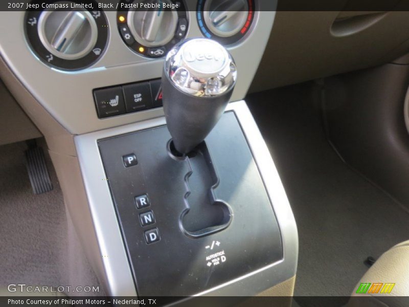Black / Pastel Pebble Beige 2007 Jeep Compass Limited