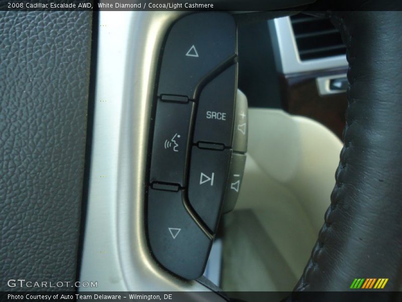 White Diamond / Cocoa/Light Cashmere 2008 Cadillac Escalade AWD