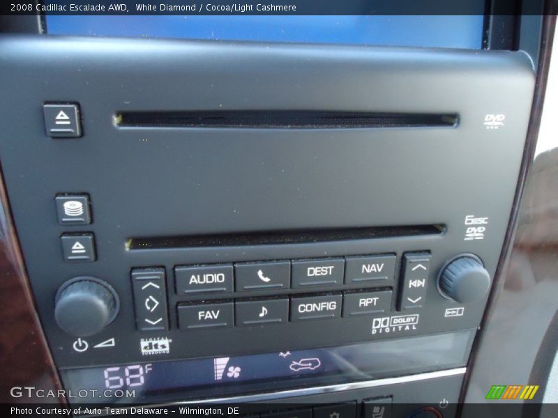 White Diamond / Cocoa/Light Cashmere 2008 Cadillac Escalade AWD