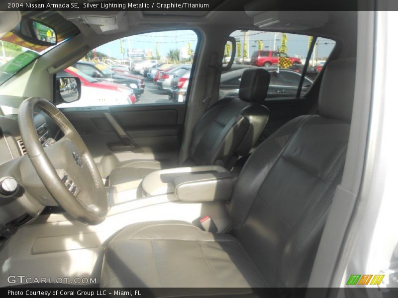 Silver Lightning Metallic / Graphite/Titanium 2004 Nissan Armada SE