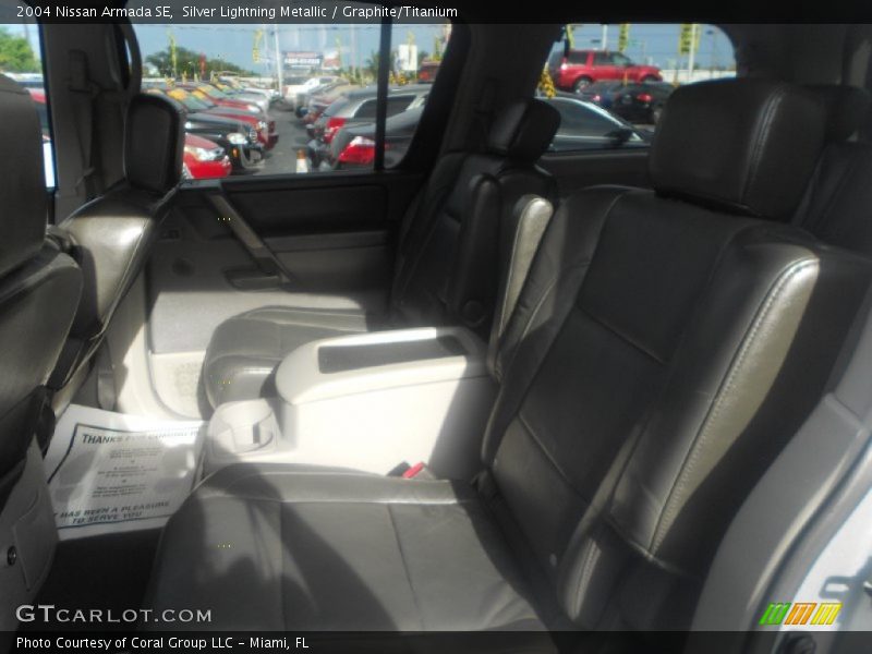 Silver Lightning Metallic / Graphite/Titanium 2004 Nissan Armada SE