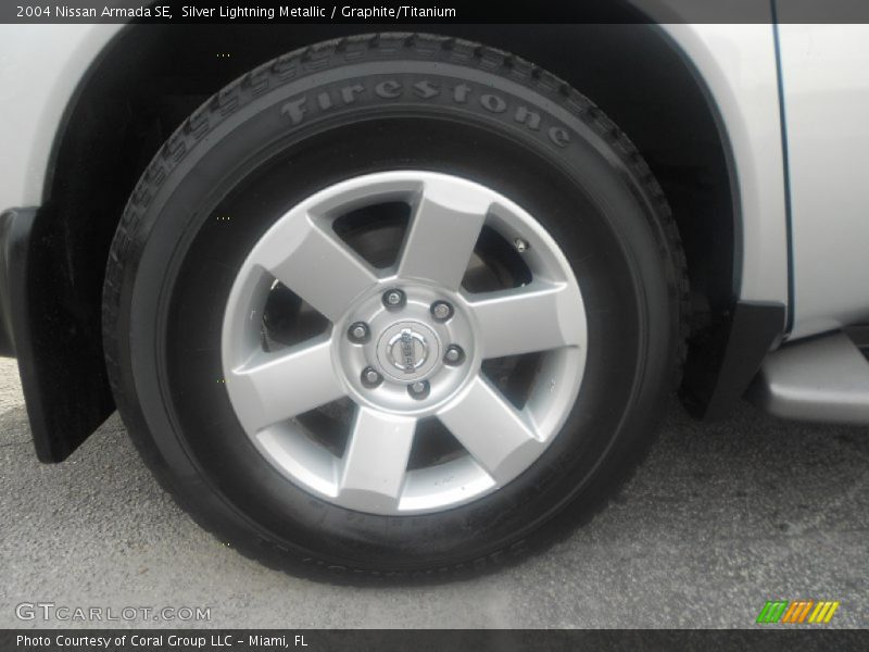 Silver Lightning Metallic / Graphite/Titanium 2004 Nissan Armada SE