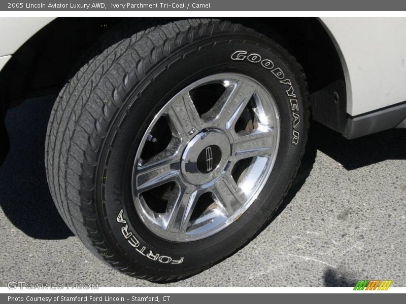Ivory Parchment Tri-Coat / Camel 2005 Lincoln Aviator Luxury AWD