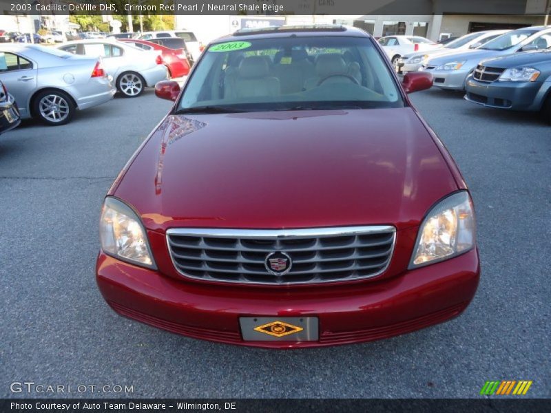 Crimson Red Pearl / Neutral Shale Beige 2003 Cadillac DeVille DHS