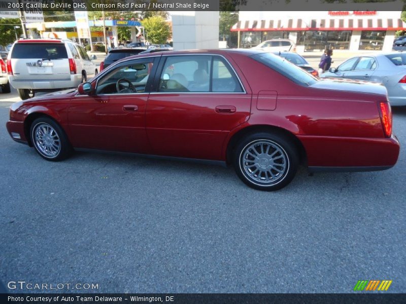 Crimson Red Pearl / Neutral Shale Beige 2003 Cadillac DeVille DHS