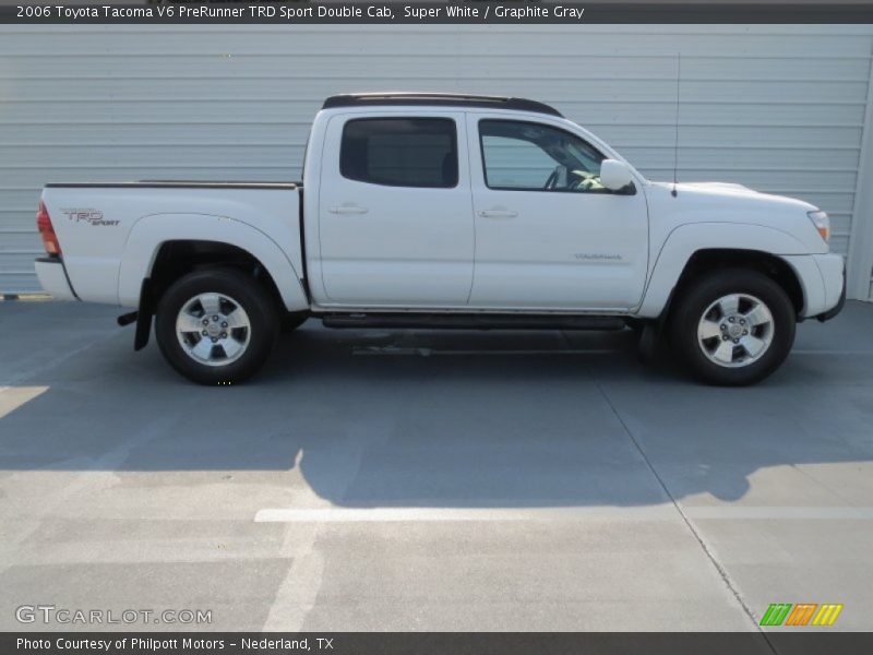 Super White / Graphite Gray 2006 Toyota Tacoma V6 PreRunner TRD Sport Double Cab