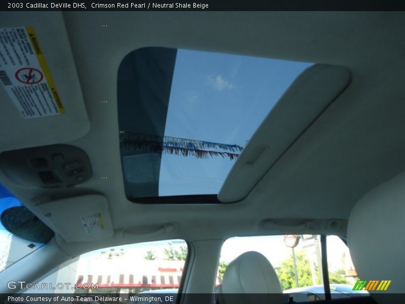 Crimson Red Pearl / Neutral Shale Beige 2003 Cadillac DeVille DHS