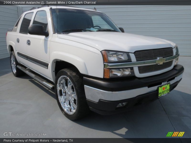 Summit White / Gray/Dark Charcoal 2006 Chevrolet Avalanche LS