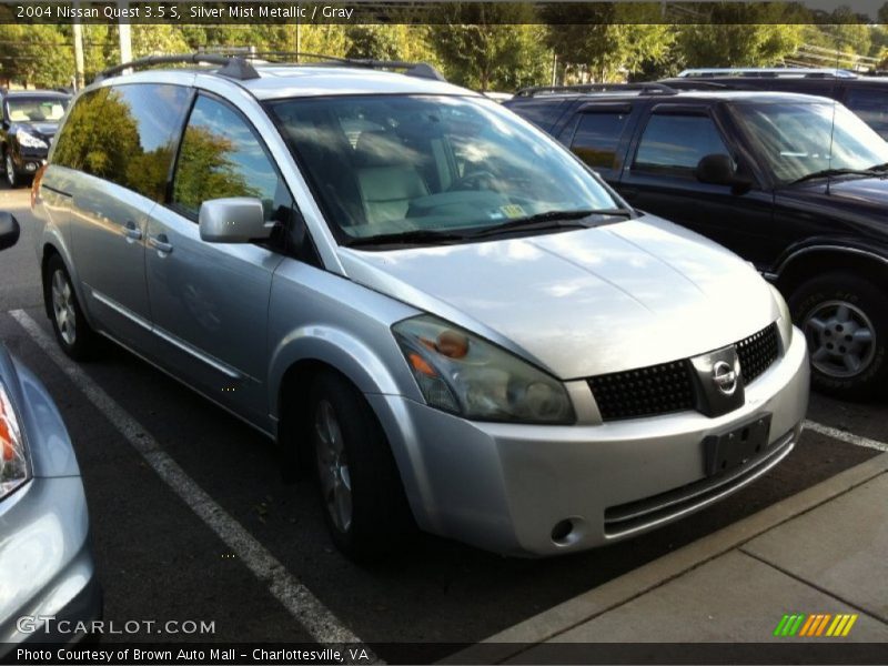 Silver Mist Metallic / Gray 2004 Nissan Quest 3.5 S