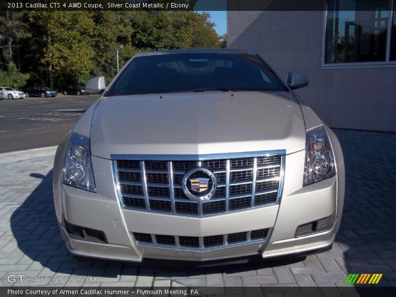 Silver Coast Metallic / Ebony 2013 Cadillac CTS 4 AWD Coupe