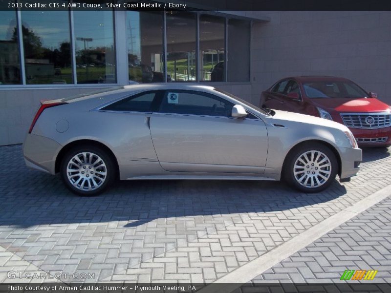 Silver Coast Metallic / Ebony 2013 Cadillac CTS 4 AWD Coupe