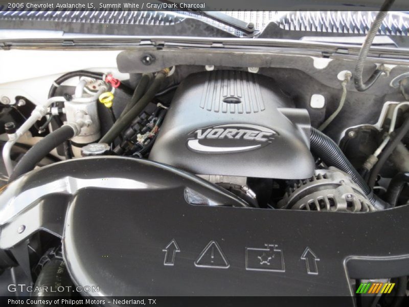 Summit White / Gray/Dark Charcoal 2006 Chevrolet Avalanche LS