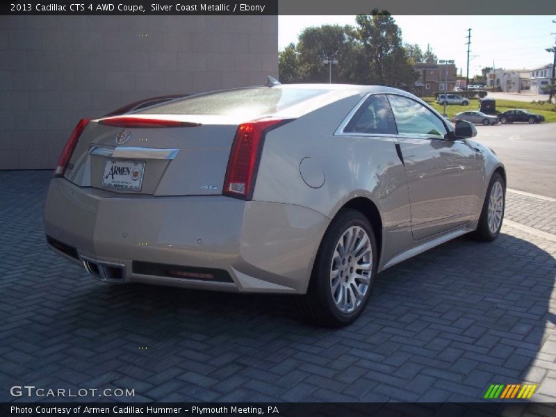 Silver Coast Metallic / Ebony 2013 Cadillac CTS 4 AWD Coupe