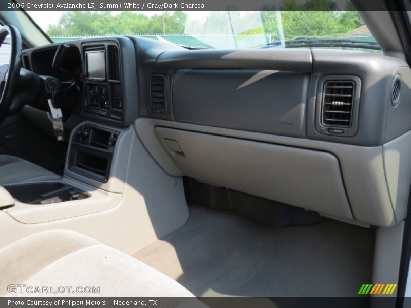 Summit White / Gray/Dark Charcoal 2006 Chevrolet Avalanche LS