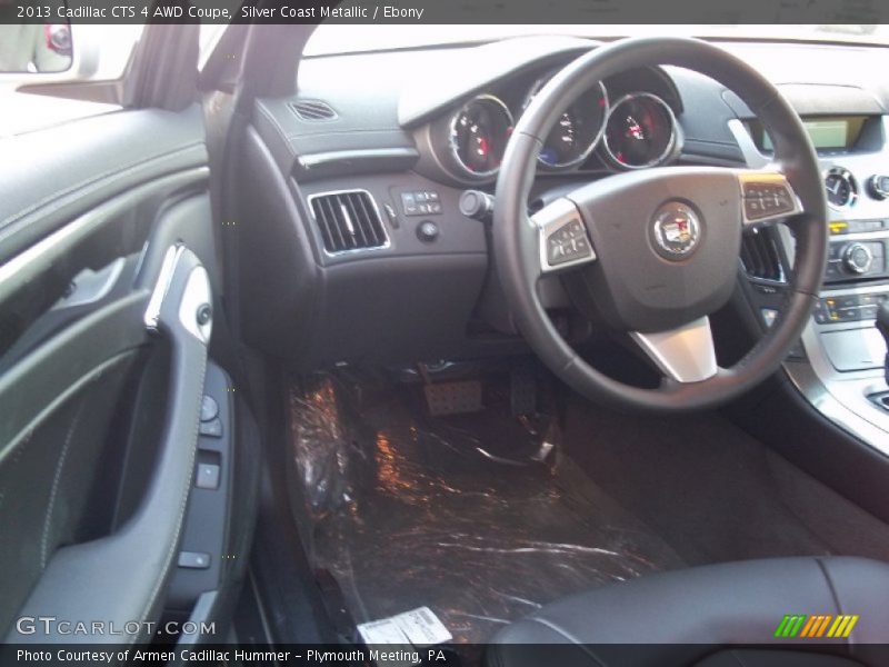 Silver Coast Metallic / Ebony 2013 Cadillac CTS 4 AWD Coupe