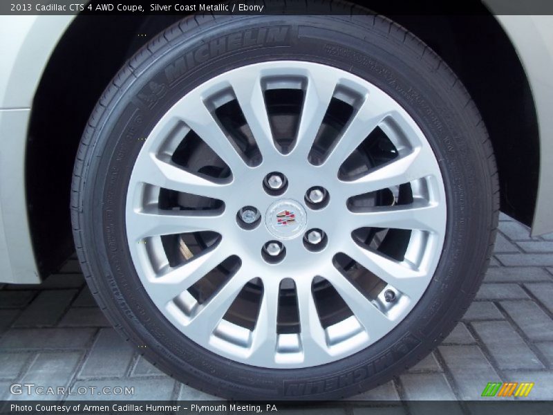 Silver Coast Metallic / Ebony 2013 Cadillac CTS 4 AWD Coupe
