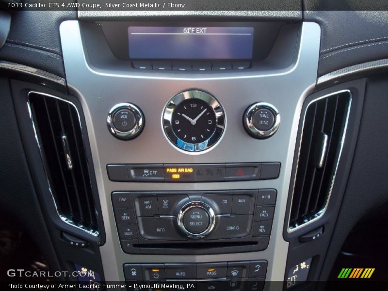 Silver Coast Metallic / Ebony 2013 Cadillac CTS 4 AWD Coupe