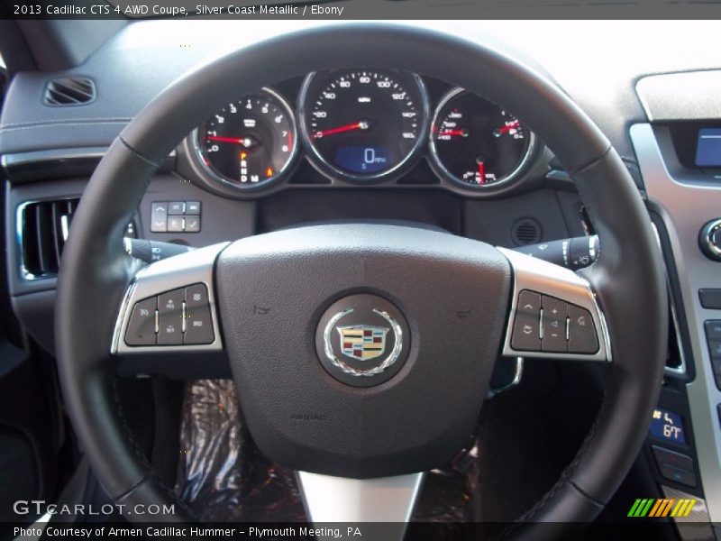 Silver Coast Metallic / Ebony 2013 Cadillac CTS 4 AWD Coupe