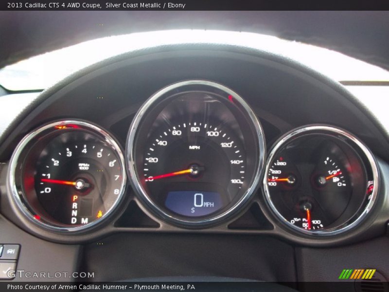 Silver Coast Metallic / Ebony 2013 Cadillac CTS 4 AWD Coupe